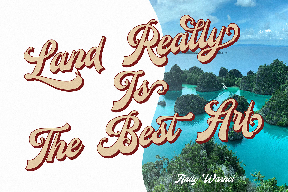 Nearland, a Script Font by uncurve (Photo 6 of 9)