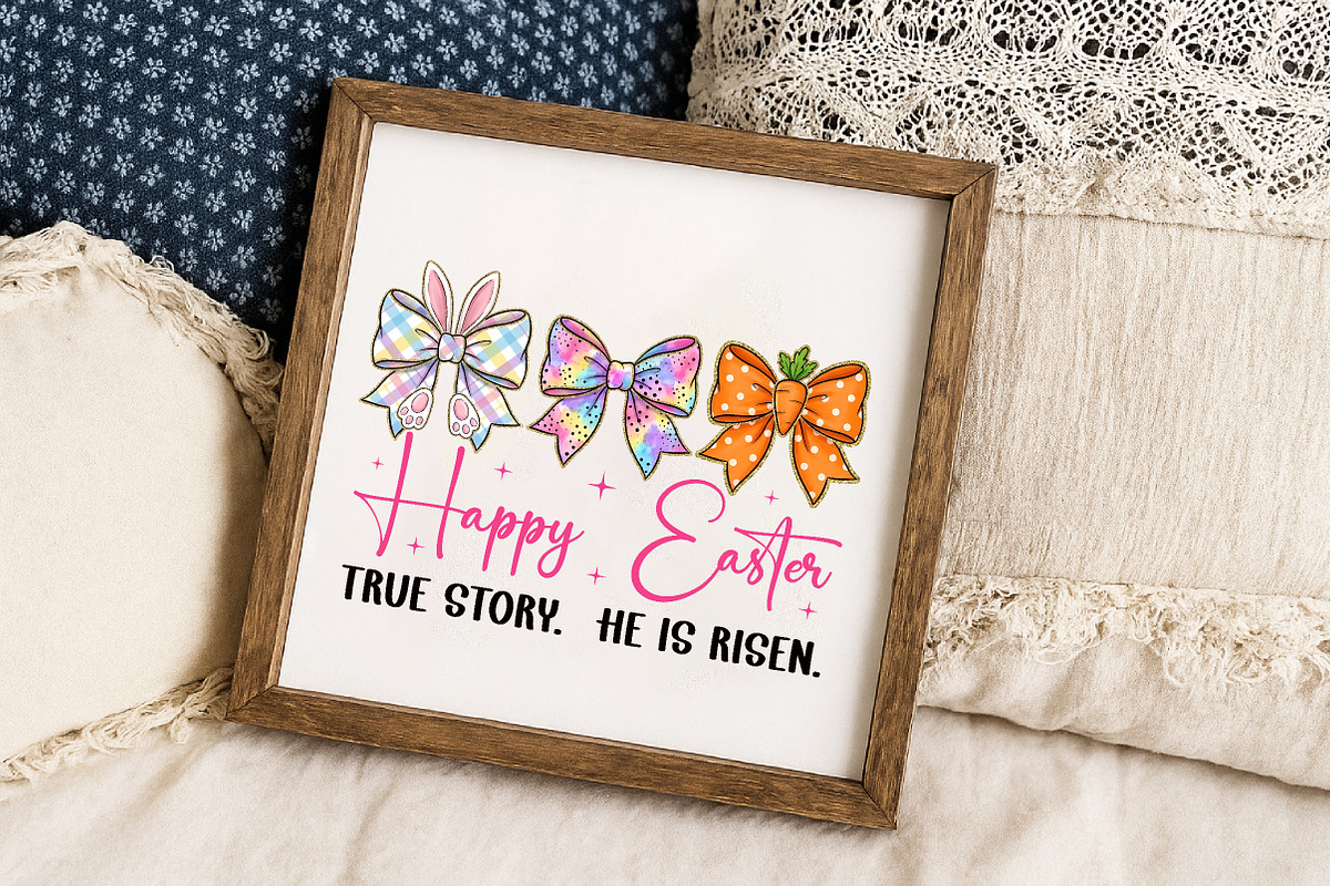 Happy Easter PNG True Story He is Ri, an Illustration by Libby Wishes (Photo 6 of 6)