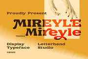 Mireyle Display Font, a Sans Serif Font by Letterhend Studio (Thumbnail 1 of 9)