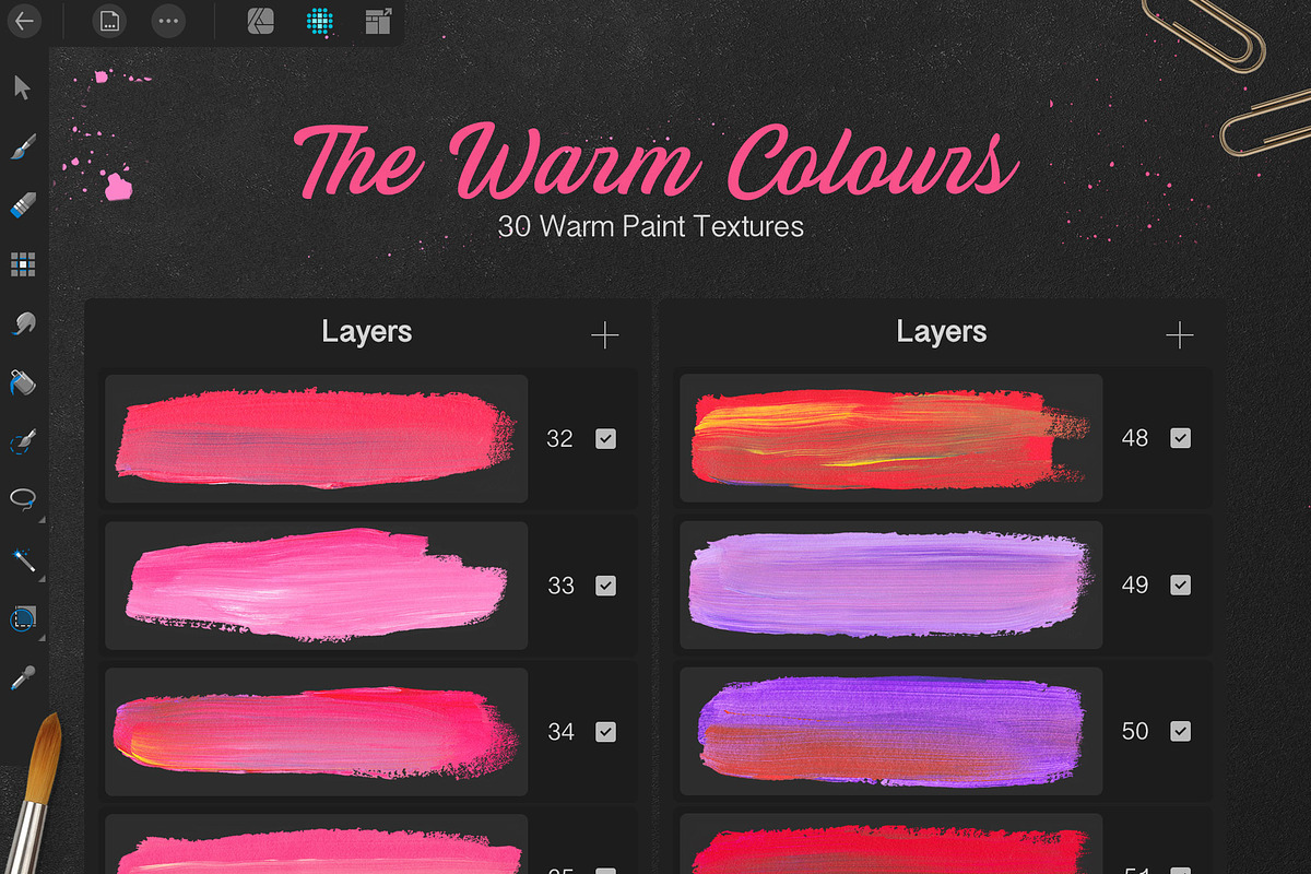 Pencils and Paint for Affinity, a Brush Add-On by iPad Calligraphy (Photo 4 of 8)