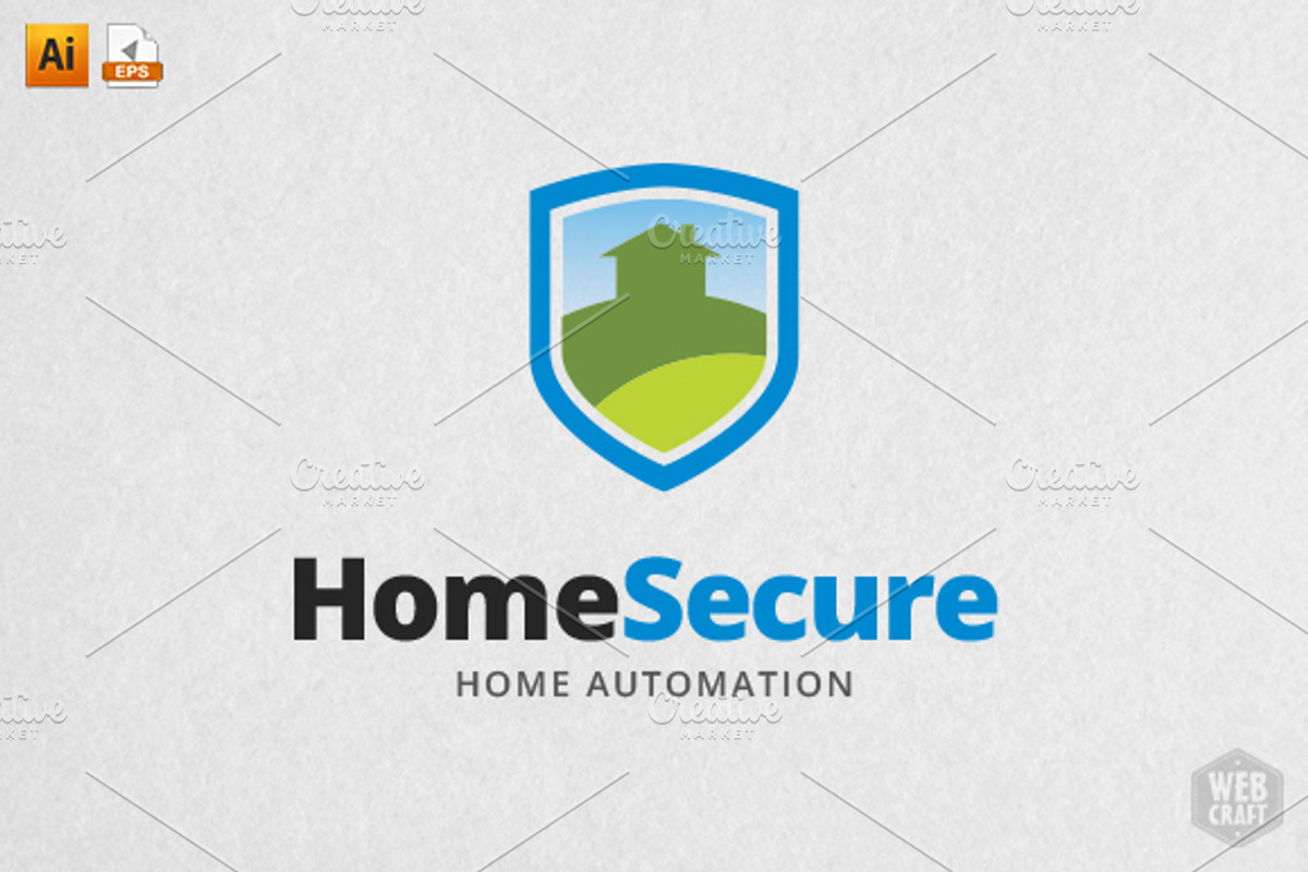 Home Secure Logo Template, a Branding & Logo Template by WebCraft (Photo 1 of 4)