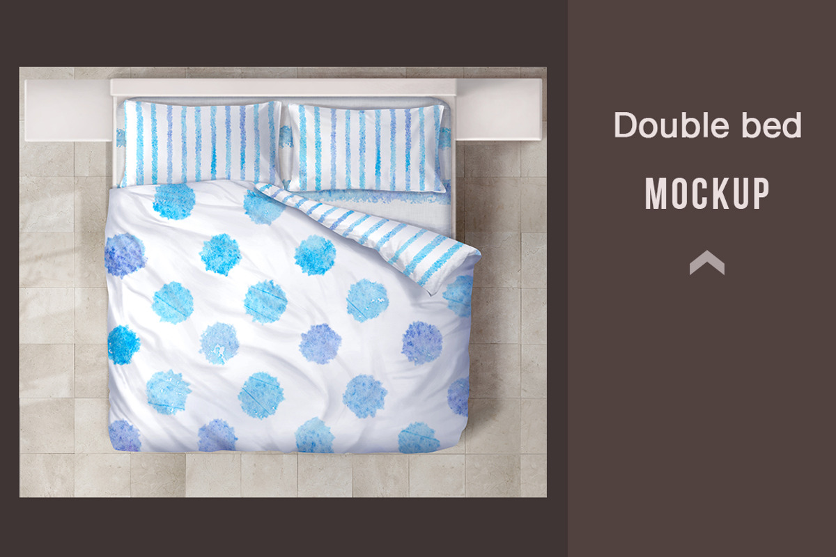 Double Bed Mockup, a Household Mockup by Mockup Up! (Photo 2 of 6)