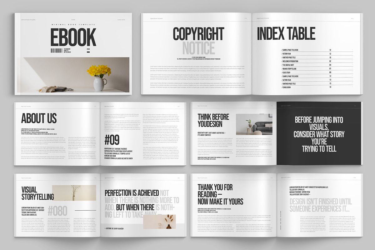 Ebook template | Landscape, a Brochure Template by HiveArts (Photo 1 of 5)