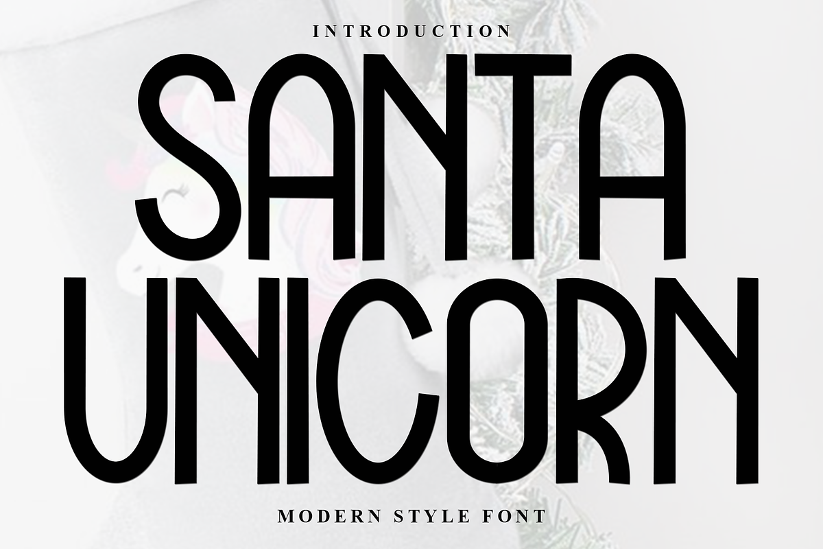 Santa Unicorn, a Serif Font by InermediaSTUDIO (Photo 1 of 8)