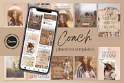Coaching Canva Pinterest Templates, a Social Media Template by Made by Melody (Thumbnail 1 of 8)