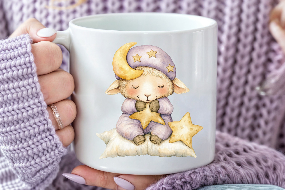 Whimsical Quirky Sheep Clipart, an Illustration by Rose Art (Photo 5 of 7)