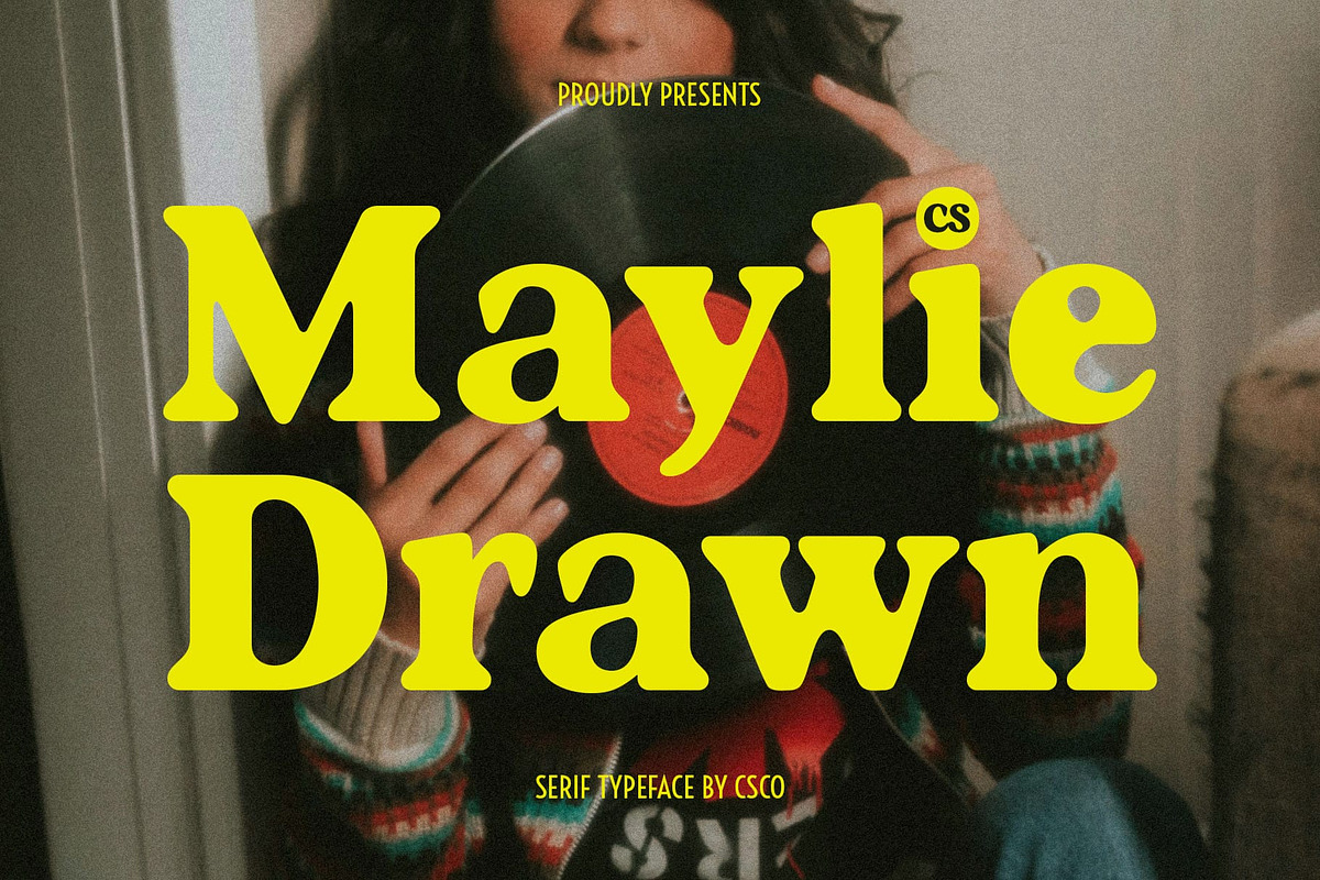 CS Maylie Drawn, a Serif Font by Craft Supply Co. (Photo 1 of 8)