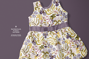 Olive and Pink Watercolor Pattern, a Pattern Graphic by Webvilla Studio (Thumbnail 2 of 7)