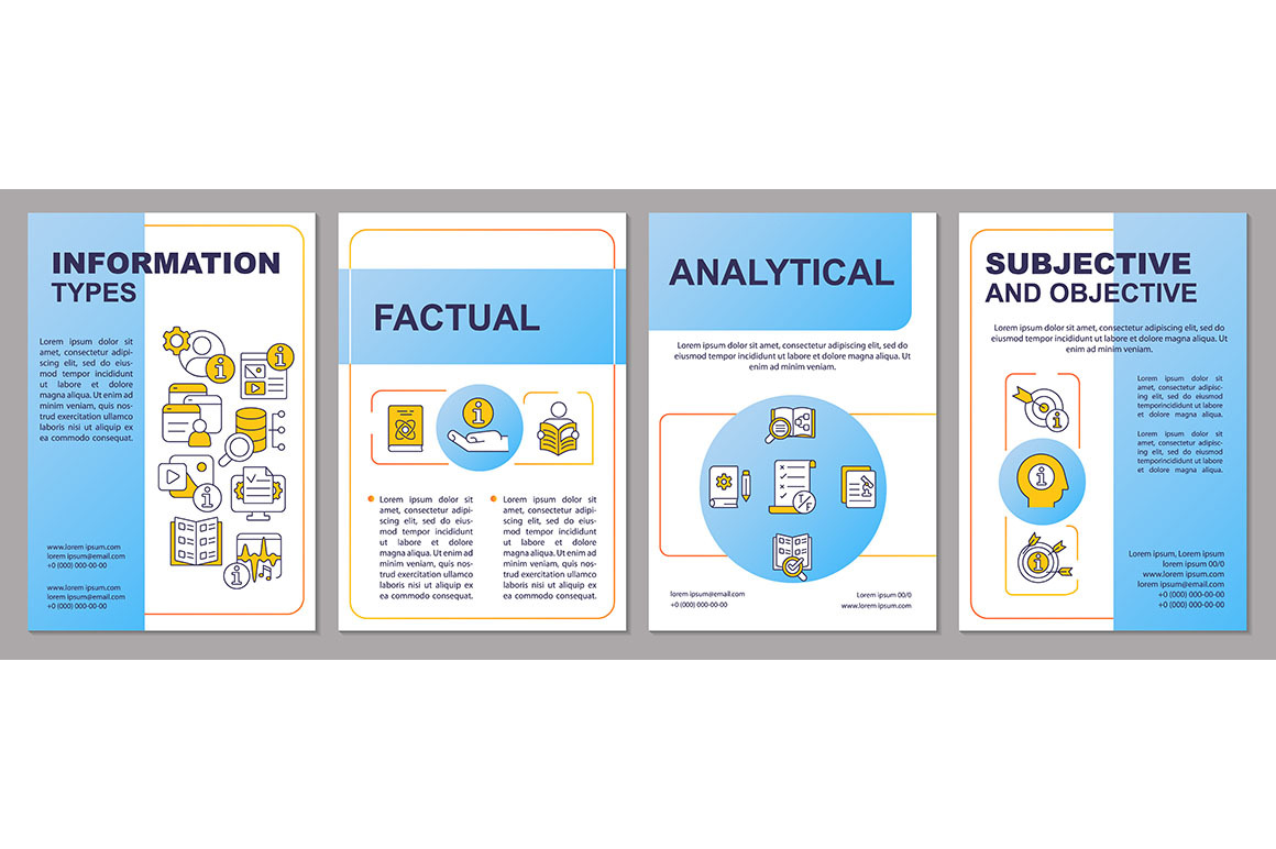 Major types of information brochure, a Brochure Template by IMG Visuals
