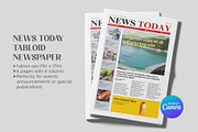 News Today Tabloid Newspaper, a Magazine Template by Oshin Design (Thumbnail 1 of 5)