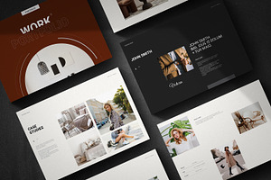 Work Portfolio Template, a Brochure Template by metastudio38
