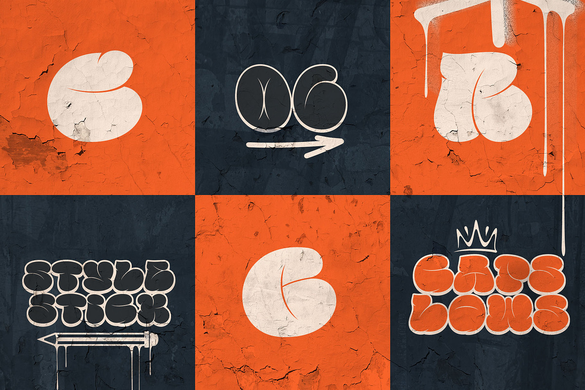 Famous Bomber Graffiti Mix Font, a Handwritten Font by alit design (Photo 23 of 30)