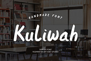 Kuliwah - Display Brush Font, a Handwritten Font by gitasetstudio (Thumbnail 1 of 6)