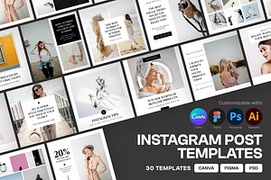 Instagram Post Template Social Media