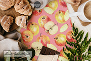 Watercolor Apple Seamless Patterns, a Food Illustration by OlDm_Shop (Thumbnail 4 of 10)