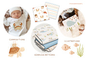 Ocean dreams - baby collection, a Decorative Illustration by polikarpovaart (Thumbnail 3 of 17)