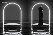 Black Water Podium Digital Backdrops, a Background Graphic by Chipshpow Graphics (Thumbnail 3 of 10)