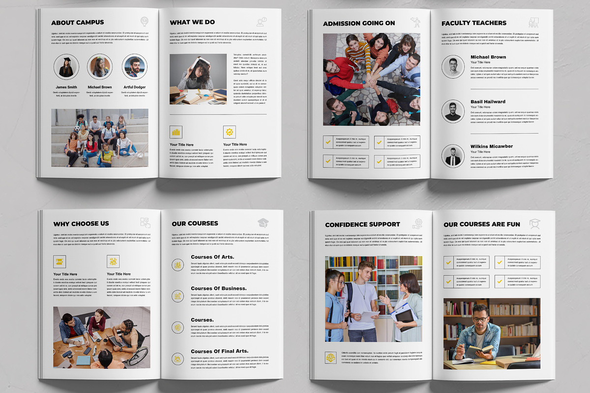 College University Prospectus Layout