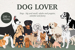 Dog Lover - big collection, an Animal Illustration by Alina Sh