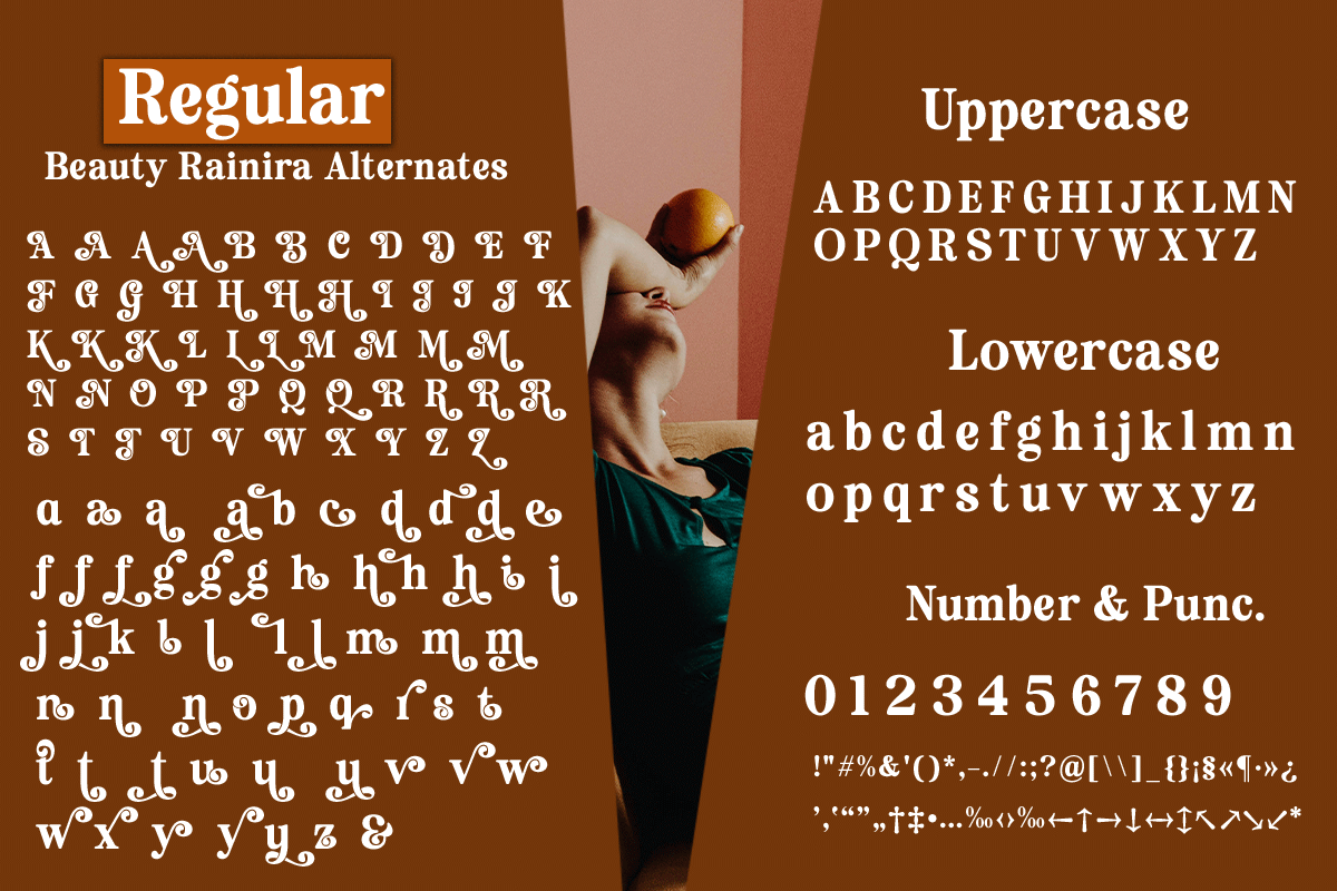 Beauty Rainira - Serif Display Font, a Serif Font by Differentialtype (Photo 10 of 12)
