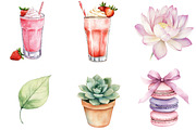 Watercolor Self-Care Clipart Bundle, an Illustration by CitraGraphics (Thumbnail 3 of 5)