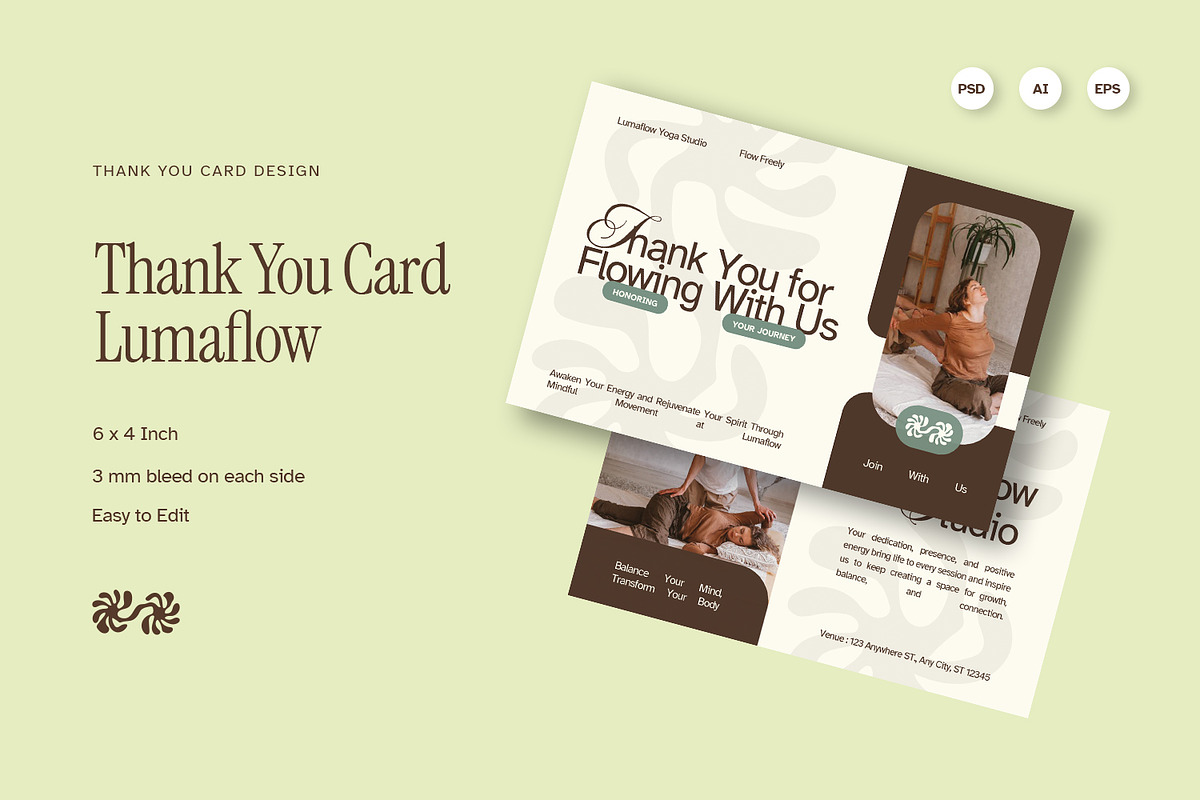 Lumaflow - Thank You Card, a Card Template by Fannan Studio (Photo 2 of 2)