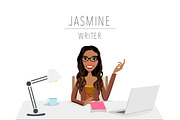 Writer / Blogger Portrait Creator, a Person Illustration by Lauren Lesley Studio (Thumbnail 12 of 33)