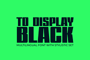 TO Display Black Typeface, a Sans Serif Font by Tomasz Ostrowski Design (Thumbnail 1 of 10)