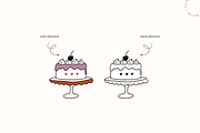 Birthday & Cakes Handmade Doodles, a Food Illustration by Nutalin Art (Thumbnail 5 of 16)