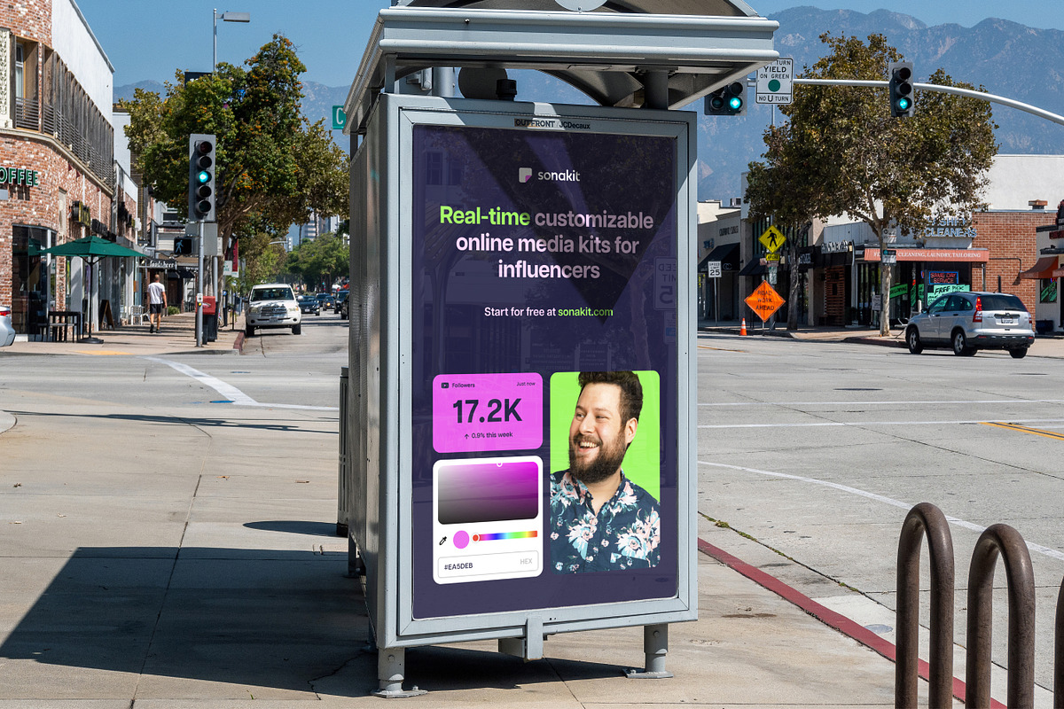Urban Bus Stop Billboard Mockup PSD, a Mockup by Area Mockups (Photo 2 of 5)