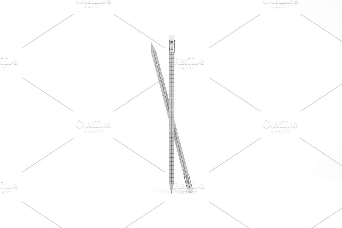 Pencil Mockup, a Pens & Pencil Mockup by Qaleb Studio