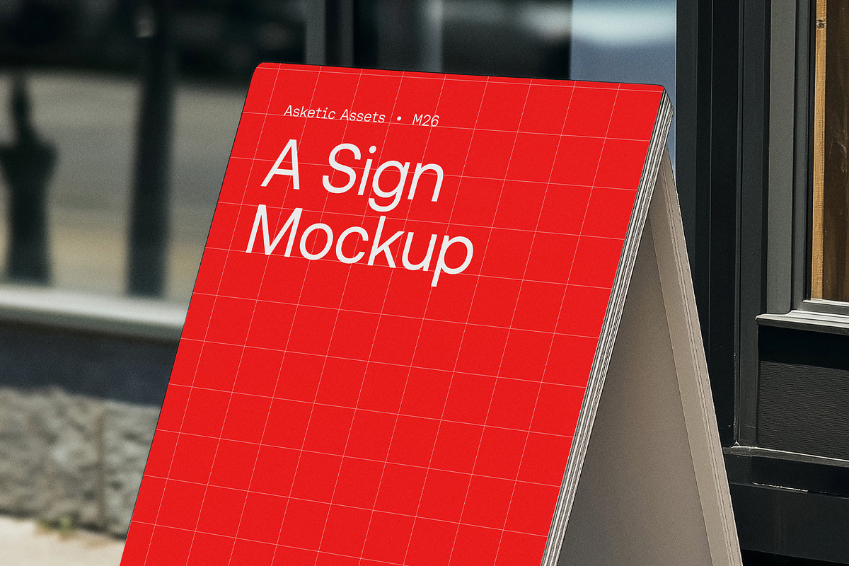 A-Sign 2 Mockup M26, a Merchandise Mockup by Asketic (Photo 1 of 2)