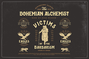 Bohemian Alchemist 5 Font 15 Badge