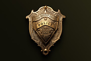 Police / Army / Sheriff Metal Badges, an Object Graphic by Hyperpix Productions (Thumbnail 10 of 21)