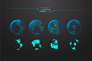 EARTH. Constructor. Design elements, an Object Illustration by ANTON KHRUPIN ART (Thumbnail 2 of 6)