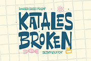 Katales Broken, a Handwritten Font by Rahagita Studio (Thumbnail 1 of 12)