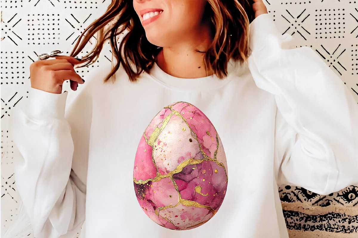 Golden easter egg clipart, an Illustration by SinaCreation (Photo 9 of 11)