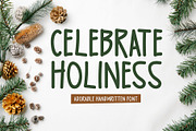 Celebrate Holiness Typeface, a Handwritten Font by Seemly Fonts (Thumbnail 1 of 5)