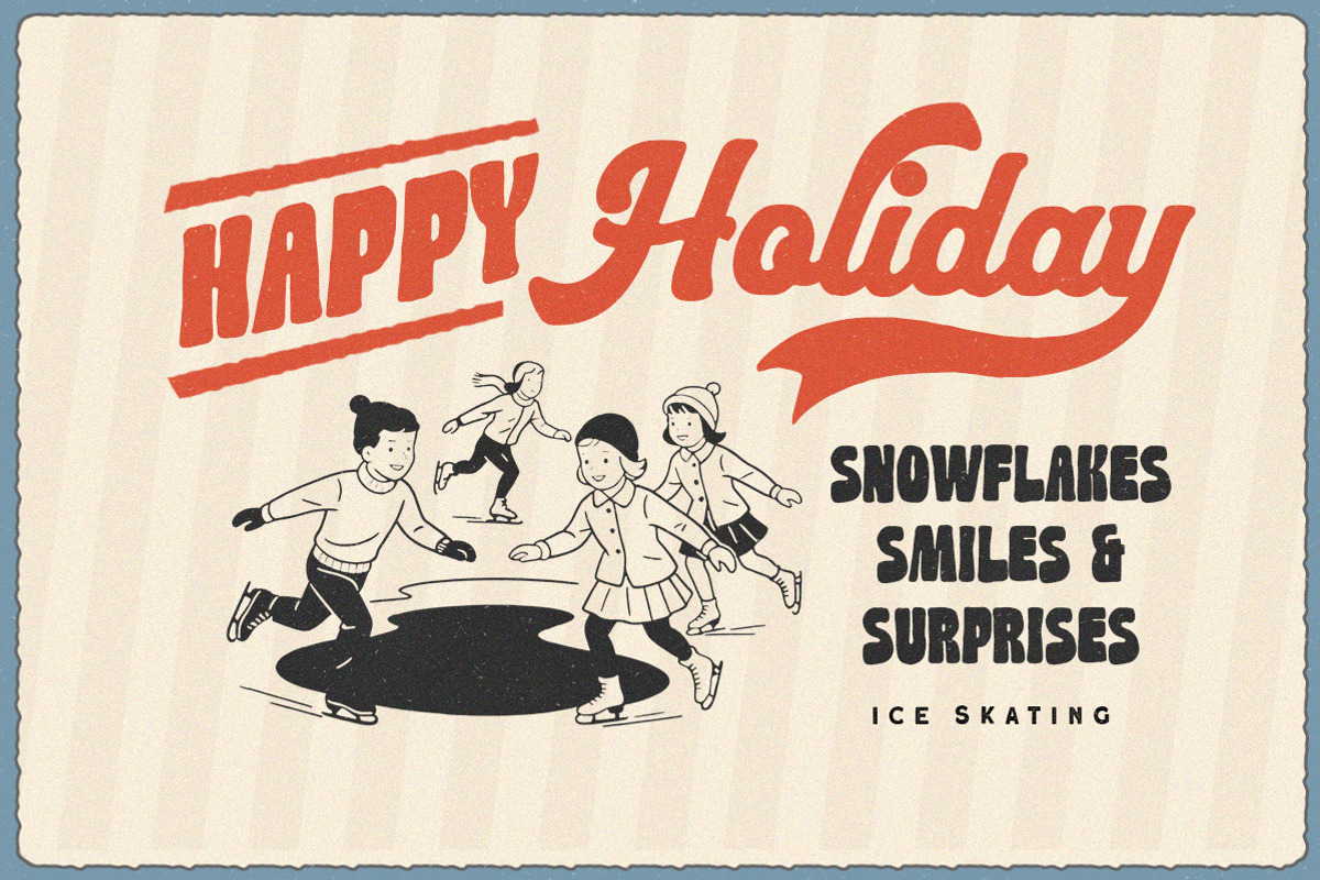 Tasty Parade Retro Font Duo, a Script Font by Letterhend Studio (Photo 9 of 12)