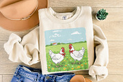 Country Farm Chickens PNG, Cute, an Illustration by SharpMarketplace (Thumbnail 8 of 9)