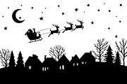 Christmas Sky Vector Collection, an Illustration by jahid234 (Thumbnail 5 of 20)