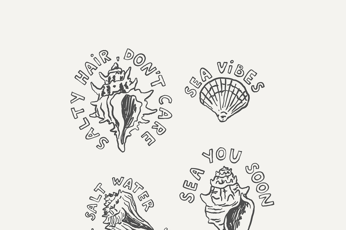 Vintage Coastal Sketches Bundle, an Outline Icon by Anastasiya Klempach (Photo 7 of 14)