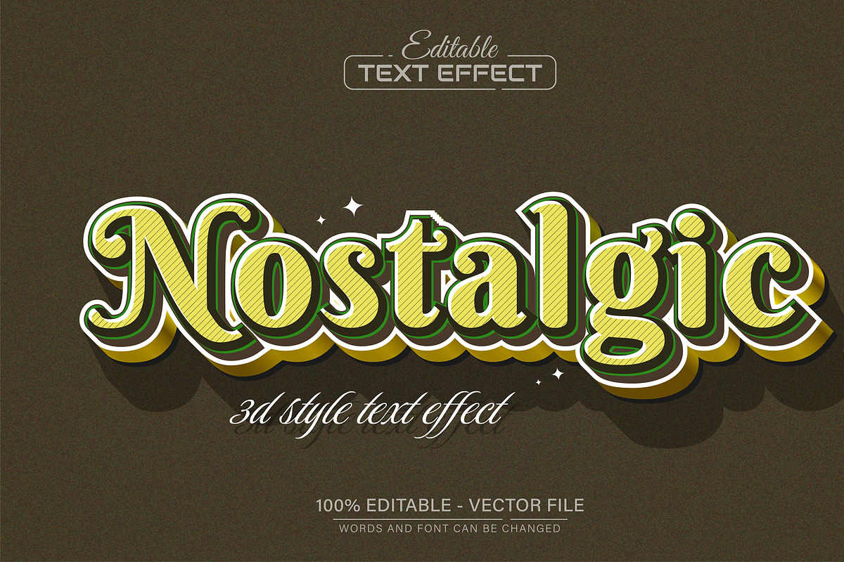 3D Text Effects Collection Vol 34, a Graphic by Aglonemadesign (Photo 9 of 9)
