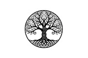 Sacred Tree of Life Vector Bundle, an Illustration by Designs_River (Thumbnail 27 of 51)