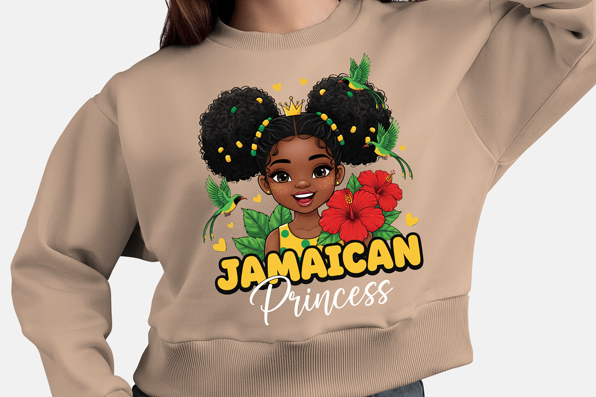 Jamaican Princess PNG, Afro Girl, a Graphic by Vector Portal (Photo 6 of 6)