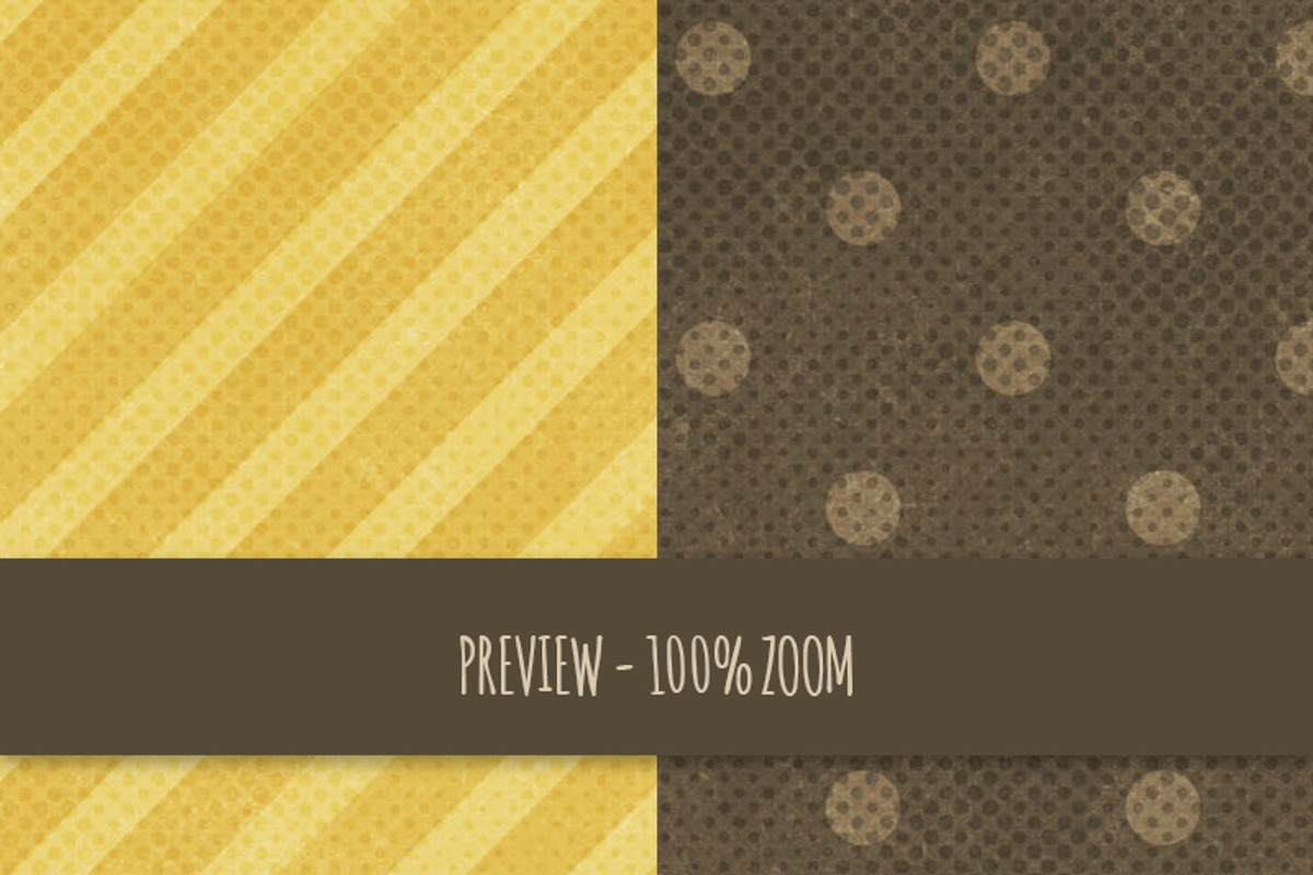 Grunge Polka Dots & Stripes Patterns preview 4