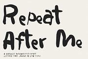 Repeat After Me – Messy Handwriting, a Handwritten Font by Littlehand (Thumbnail 1 of 12)