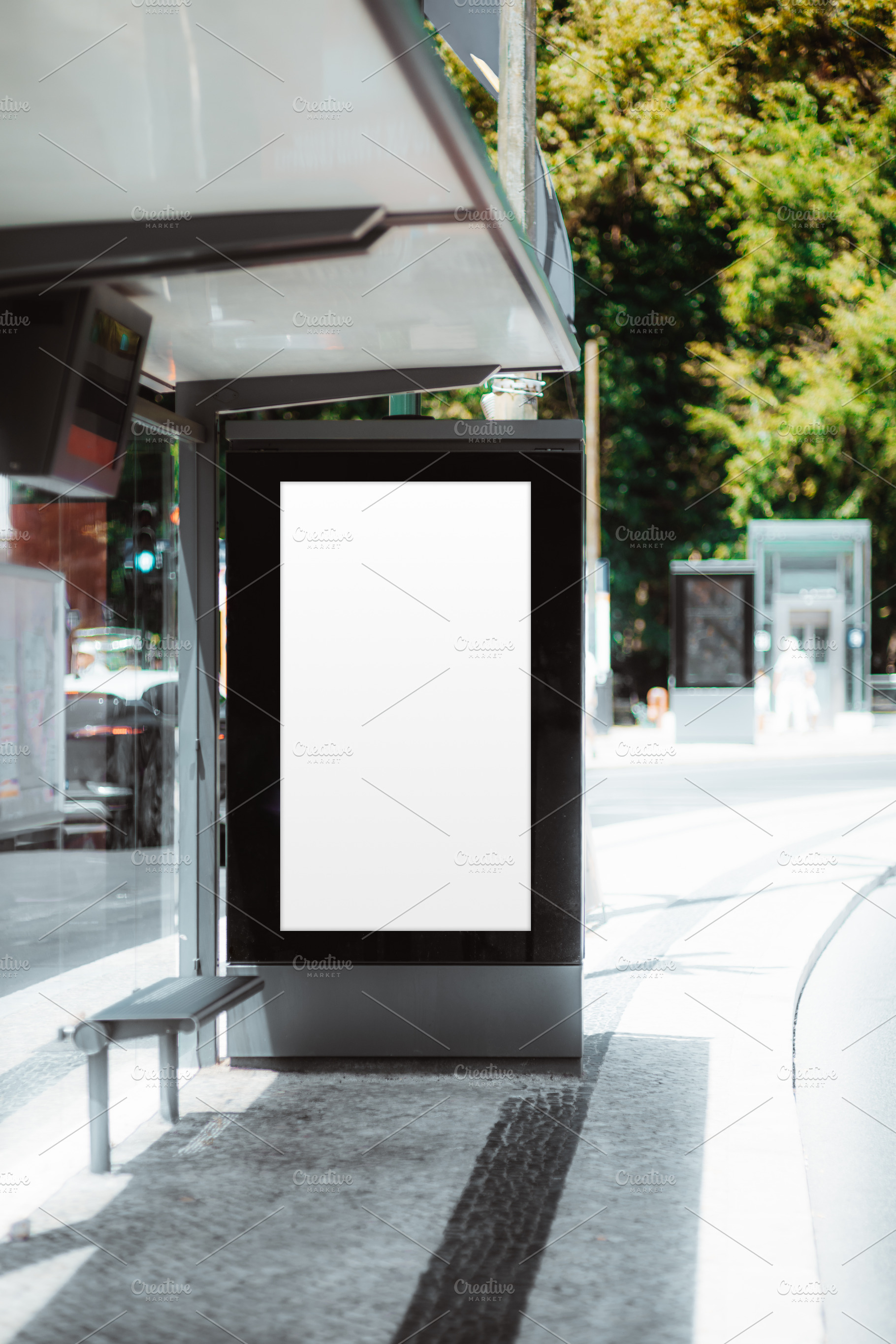 Bus shelter ad mockup, a Business Photo by SkyNext