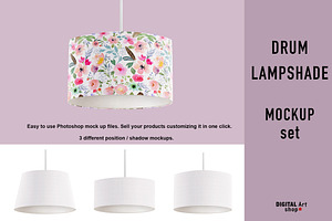 Drum Lampshade Mock Up - set of 3
