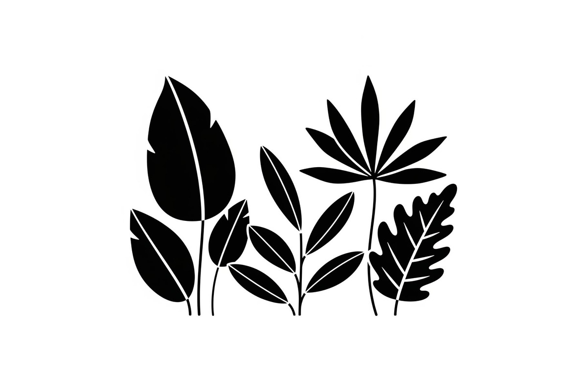 Minimal Botanical Leaf Silhouette Bu, an Illustration by Creativeshirt (Photo 11 of 51)